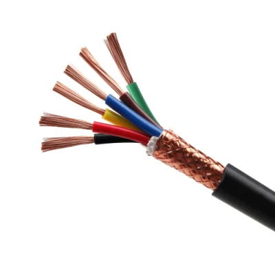 Cobre flexible de la señal de la chaqueta del cable de control del alambre multinúcleo del poder del servomotor del cable de 12 bases
