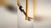 Conductor de cobre desnudo Cable de sensor aislado de silicona con 20AWG Dw32