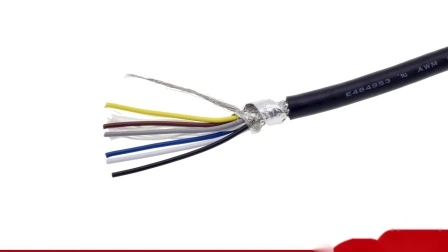 Cable de control de robótica flexible de alta temperatura y bajo voltaje con funda de PVC